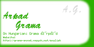 arpad grama business card